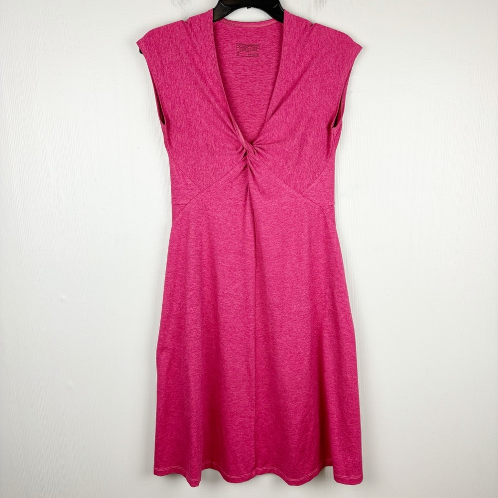 Patagonia Dress Womens Small Reef Pink Seabrook‎ Bandha Twist Front Midi